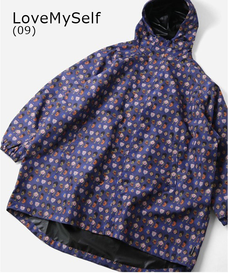 gym master ジムマスター ハッピーペイントレインコート メンズ ポンチョ レインコート 大きいサイズ レディース G321786 | gym master | 05