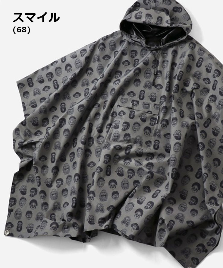 gym master ジムマスター プルオーバーハッピーペイントポンチョ ジムマスター プロトコル ポンチョ レインコート 大きいサイズ G321787 | gym master | 04