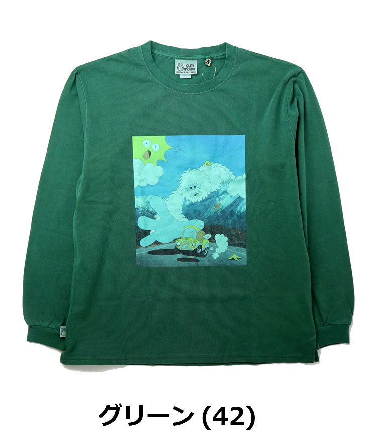 gym master ジムマスター 6.2oz ピグメントイエティフォトTEE G633737 メンズ レディース 長袖 カットソー カットソー トップス | gym master | 03