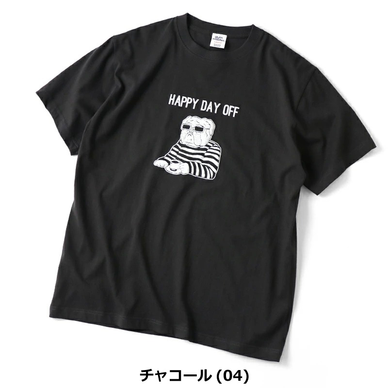 gym master ジムマスター 5.6oz HAPPY DAY OFF Tee G351712 プリントTシャツ | gym master | 02
