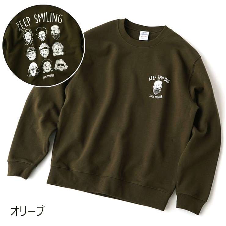 gym master ジムマスター KEEPSMILING トレーナー G380660 スウェット メンズ 大きいサイズ レディース  クルーネック | gym master | 04