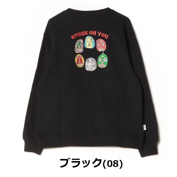 ジムマスター スウェット 大きいサイズ gym master 10.3oz STUCK ON YOU 刺繍スウェットシャツ G421711 君に夢中 | gym master | 02