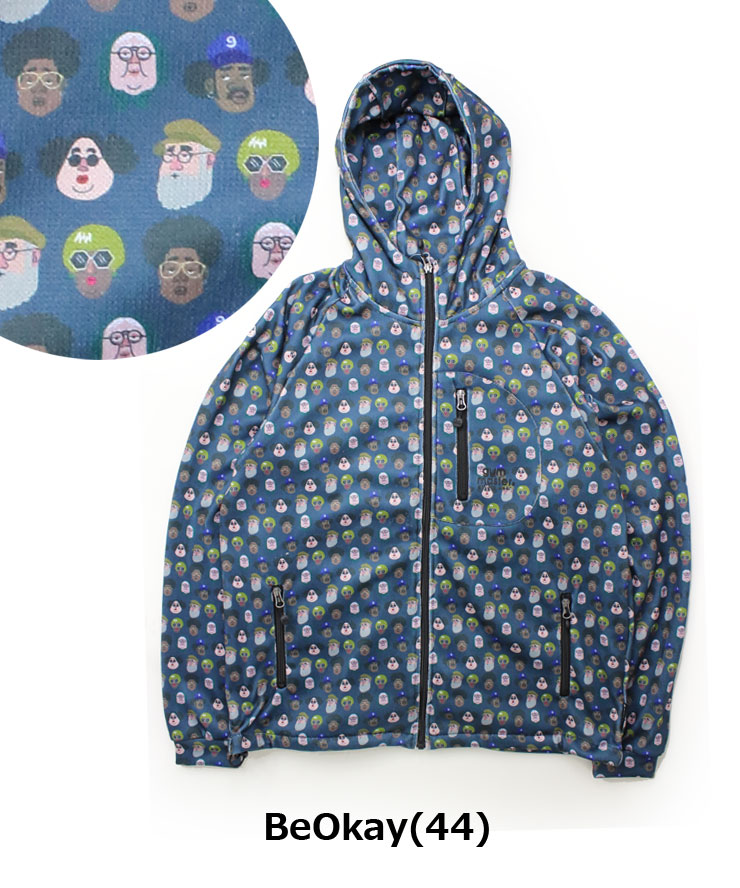 gym master（ジムマスター） ニットフリースハッピーペイントフード