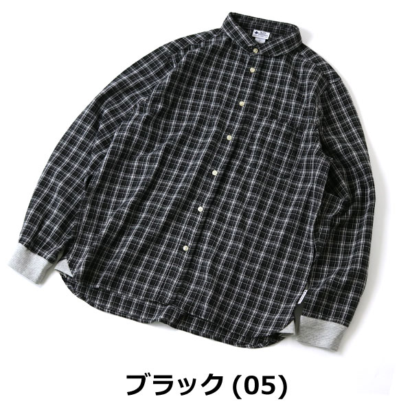 爆買 ジムマスター シャツ メンズ レディース gym master 2WAYショールカラーチェックネルシャツ g433755 ネルシャツ チェックシャツ | gym master | 02