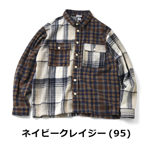 ジムマスター ネルシャツ メンズ 長袖 厚手 gym master ヘビーネルシャツ g433756 チェックネルシャツ 長袖シャツ アメカジ | gym master | 06