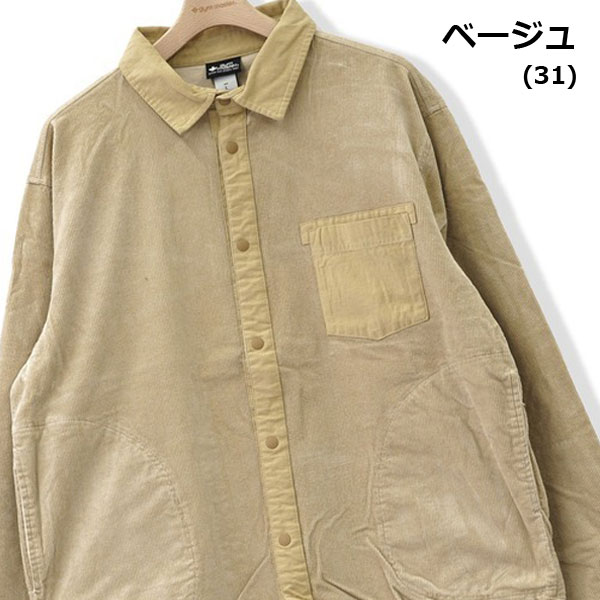 爆買 シャツ ジャケット gym master ジムマスター ストレッチコーデュロイシャツJKT G433763  メンズ レディース コットン 綿 | gym master | 01