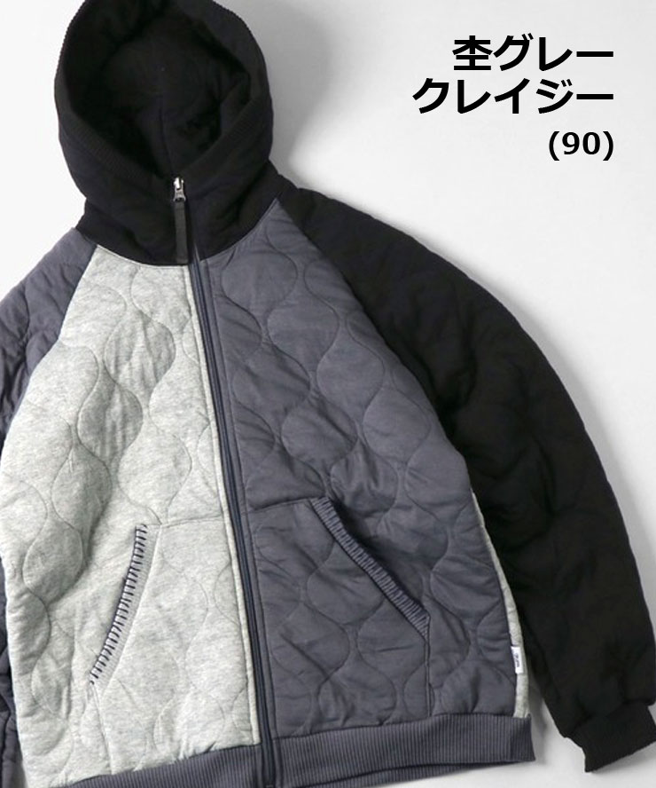 ジムマスター スウェット パーカー メンズ レディース gym master ウェーブ キルト ジップパーカー G433766 | gym master | 06