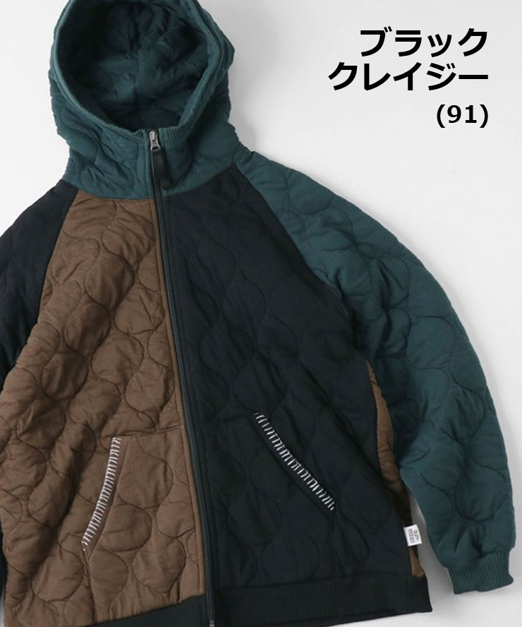 ジムマスター スウェット パーカー メンズ レディース gym master ウェーブ キルト ジップパーカー G433766 | gym master | 07