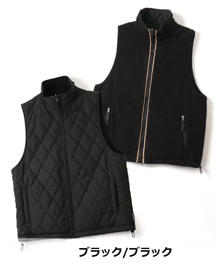 ジムマスター gym master ベスト リバーシブル ロクヨンクロス フリースベスト　G433776 フリース アウター もこもこジャケット | gym master | 01