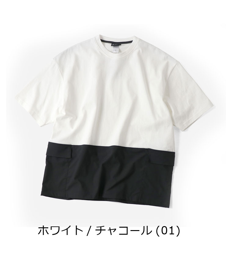 ジムマスター tシャツ 半袖 大きいサイズ 半袖 tシャツ gym master マイクロリップ 天竺切り替えTee G521728 キャンプ | gym master | 01