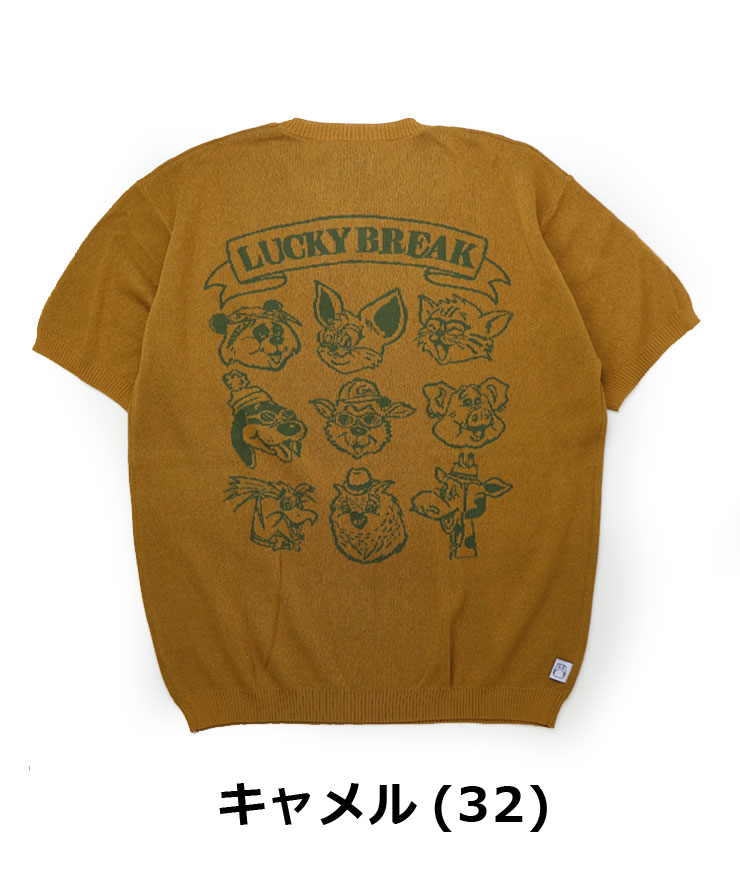 gym master ジムマスター ジャガードニットLuckyBreakTee tシャツ 半袖 メンズ ブランド 大きいサイズ レディース G521737 | gym master | 04