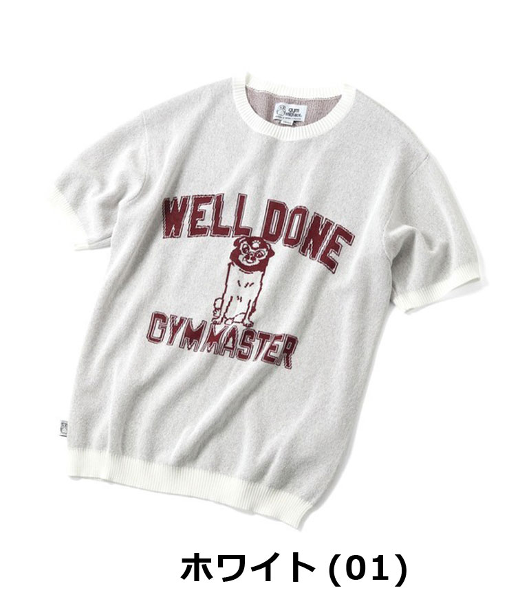 gym master ジムマスター ジャガードニットWellDoneTee tシャツ 半袖 メンズ ブランド 大きいサイズ レディース G521738 | gym master | 01