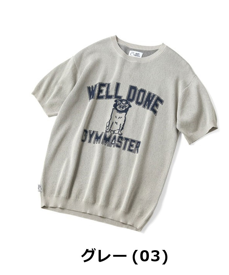 gym master ジムマスター ジャガードニットWellDoneTee tシャツ 半袖 メンズ ブランド 大きいサイズ レディース G521738 | gym master | 02