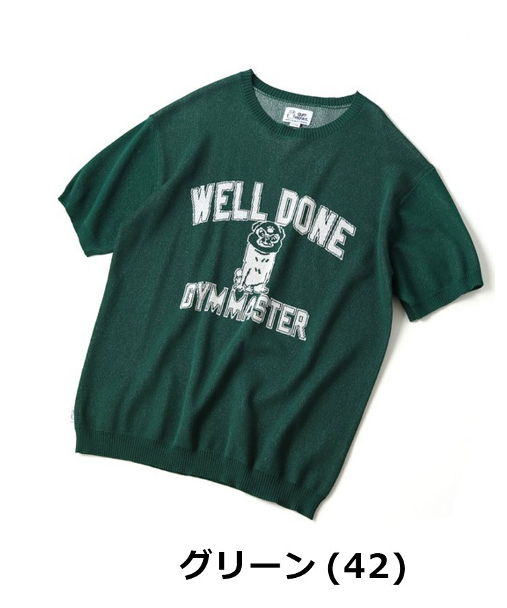 gym master ジムマスター ジャガードニットWellDoneTee tシャツ 半袖 メンズ ブランド 大きいサイズ レディース G521738 | gym master | 03