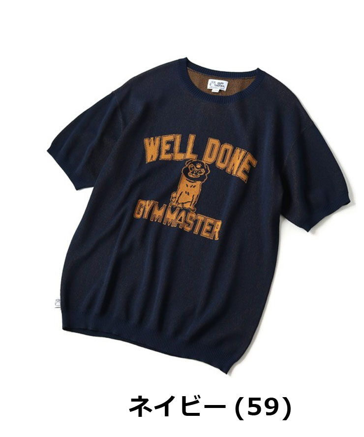gym master ジムマスター ジャガードニットWellDoneTee tシャツ 半袖 メンズ ブランド 大きいサイズ レディース G521738 | gym master | 04