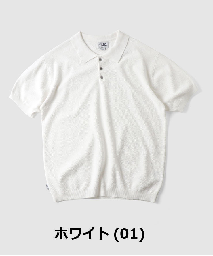 ポロシャツ 半袖 メンズ レディース 大きいサイズ おしゃれ ゴルフ gym master ジムマスター ハイゲージ ニット ポロ G333742 | gym master | 01