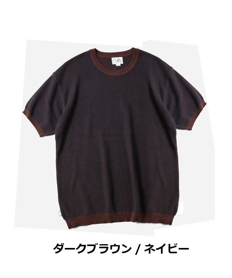 tシャツ メンズ 半袖 ブランド レディース gym master ジムマスター ハイゲージ ニット ボーダー クルーネック G521751  通販 | gym master | 01