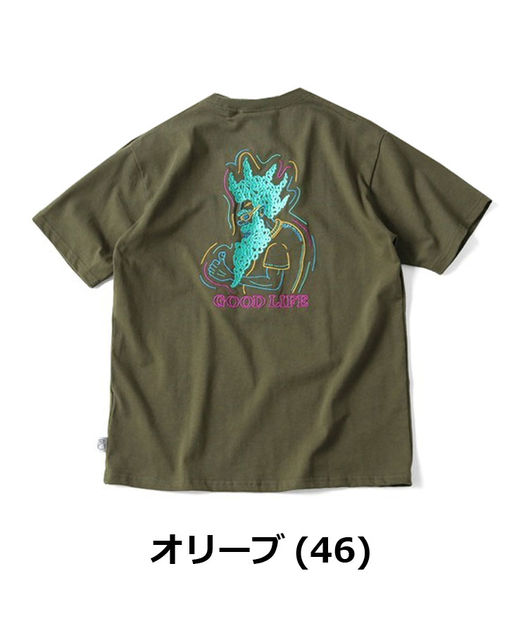 ジムマスター tシャツ 半袖 大きいサイズ gym master 7.4oz GOOD LIFE 刺繍 Tee G521795 大きめ キャンプ / 返品・交換不可 | gym master | 04