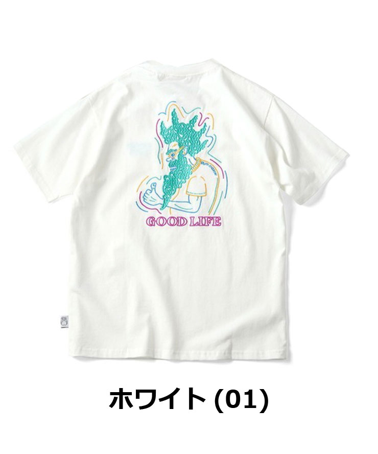 ジムマスター tシャツ 半袖 大きいサイズ gym master 7.4oz GOOD LIFE 刺繍 Tee G521795 大きめ キャンプ / 返品・交換不可 | gym master | 01