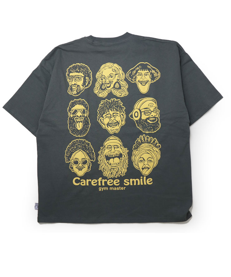 gym master ジムマスター 7.4oz Carefree ビッグTee  tシャツ 半袖 メンズ G521796 チャコール(04) | gym master | 01