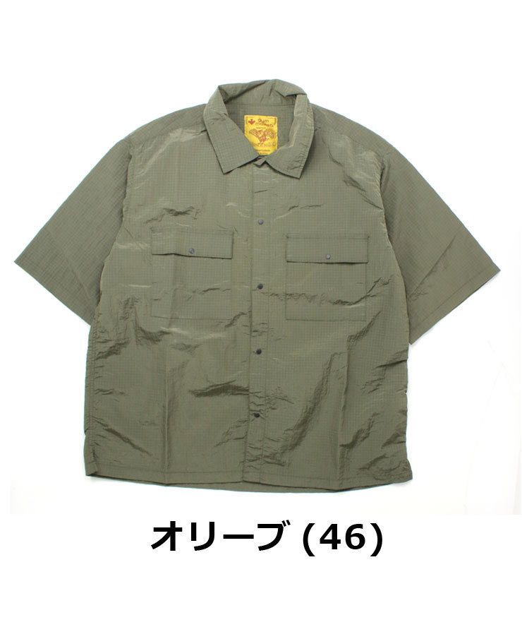 爆買 gym master ジムマスター リップストップナイロンシャツ 半袖シャツ メンズ 大きいサイズ G533711 | gym master | 04