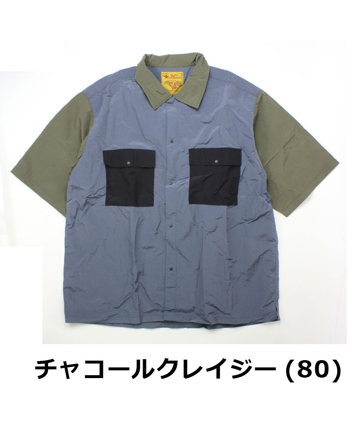 爆買 gym master ジムマスター リップストップナイロンシャツ 半袖シャツ メンズ 大きいサイズ G533711 | gym master | 05