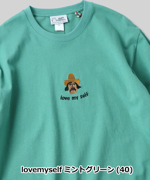gym master ジムマスター 7.4oz ロンTee love my self G621745 刺繍 AKE A WALK G621746 プリント カットソー トップス | gym master | 05