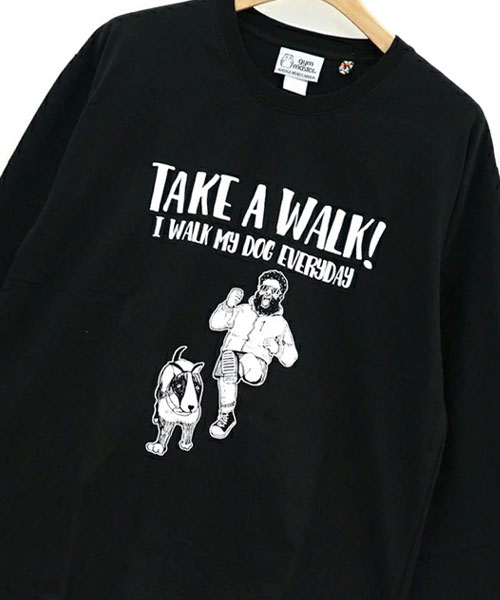 gym master ジムマスター 7.4oz ロンTee love my self G621745 刺繍 AKE A WALK G621746 プリント カットソー トップス | gym master | 07