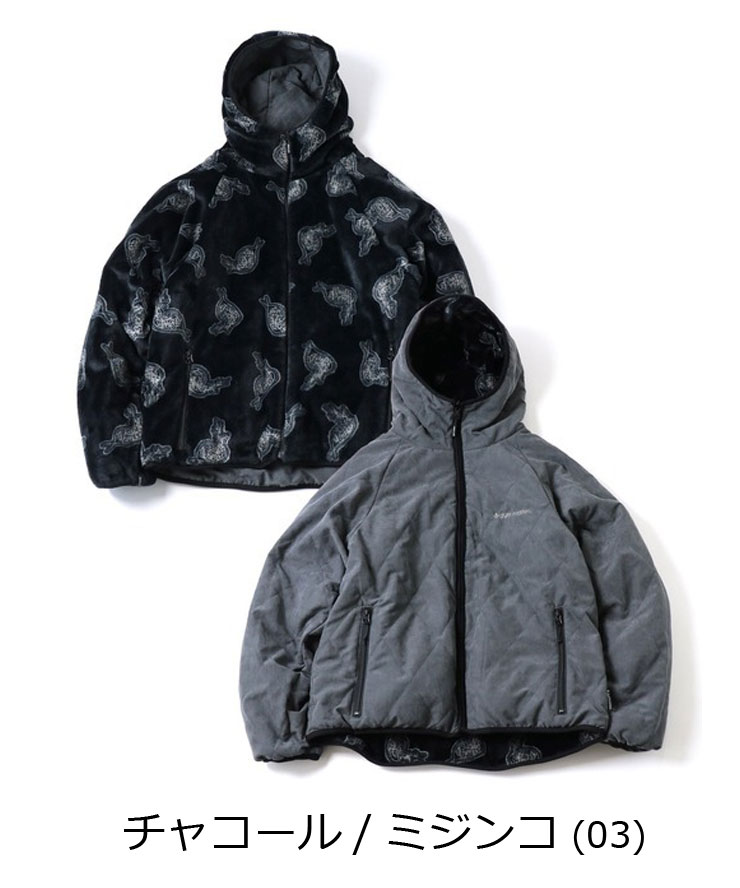 gym master ジムマスター キルト×ハッピーペイントボア RV フードジャケット G621751 メンズ レディース ボアジャケット フリース キルト 秋 冬 秋冬 | gym master | 01