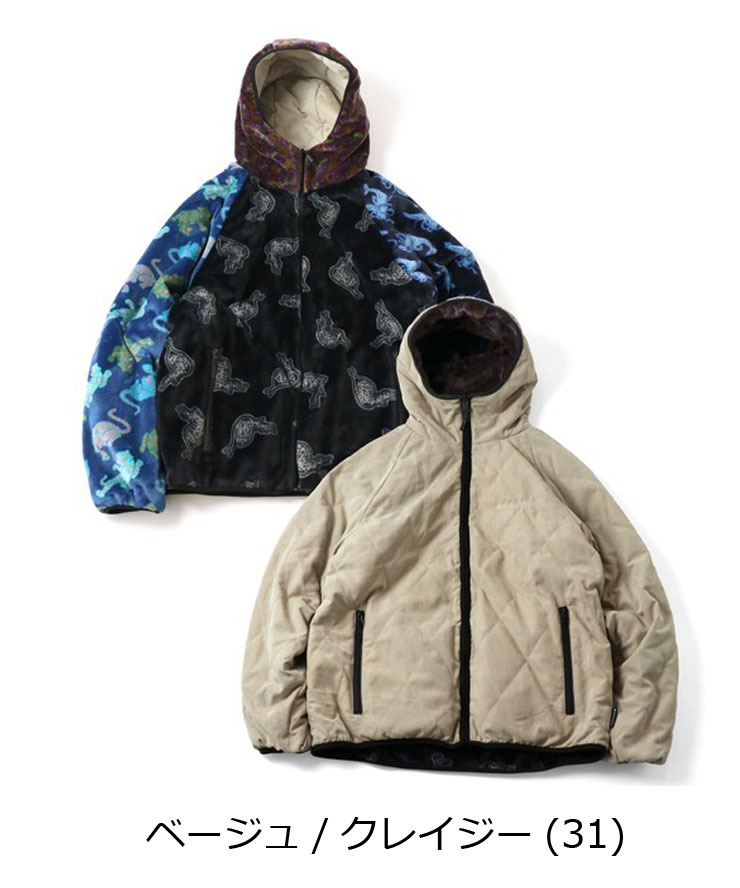 gym master ジムマスター キルト×ハッピーペイントボア RV フードジャケット G621751 メンズ レディース ボアジャケット フリース キルト 秋 冬 秋冬 | gym master | 03