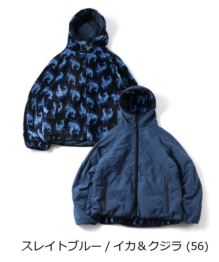 gym master ジムマスター キルト×ハッピーペイントボア RV フードジャケット G621751 メンズ レディース ボアジャケット フリース キルト 秋 冬 秋冬 | gym master | 05