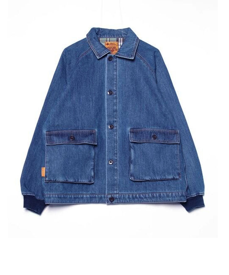 gym master ジムマスター ボンディングデニム カツラギブルゾン G621765  メンズ レディース デニムジャケット 秋 冬 秋冬 | gym master | 03