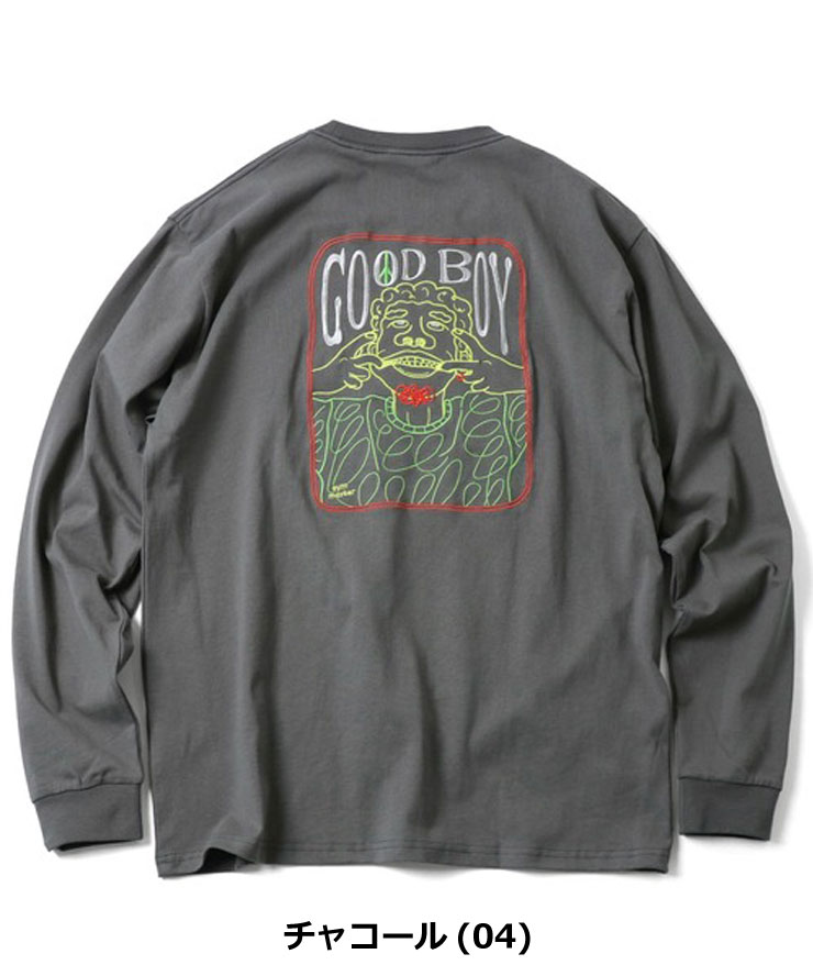 gym master ジムマスター ロンT メンズ 7.4oz ヘビーウェイト 長袖Tシャツ GOOD BOY 刺繍 カジュアル アウトドア 春 秋 G621769 | gym master | 02