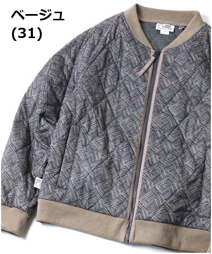 gym master ジムマスター ジャガードキルトジップジャケット G621774 キルティング ジャケット メンズ レディース キルトジャケット 秋 冬  秋冬 | gym master | 02