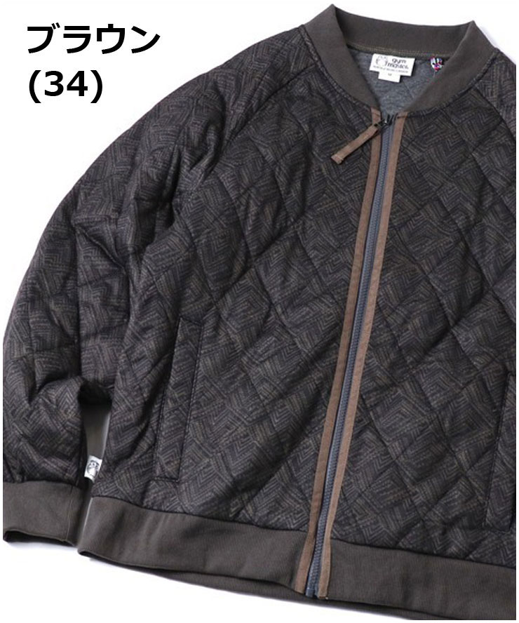 gym master ジムマスター ジャガードキルトジップジャケット G621774 キルティング ジャケット メンズ レディース キルトジャケット 秋 冬  秋冬 | gym master | 03