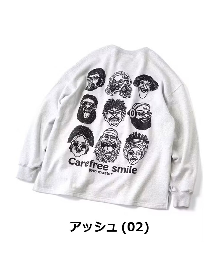gym master ジムマスター 10.3oz carefree smile スウェットビッグTee G621780 メンズ レディース スウェット トレーナー 秋 冬 秋冬 | gym master | 01