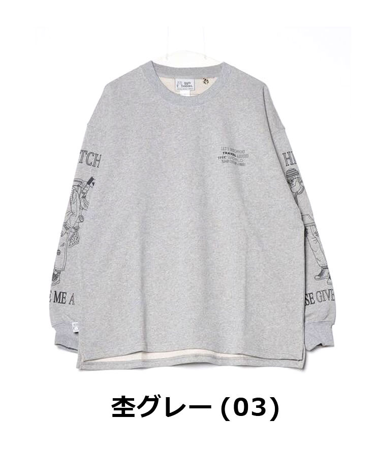 gym master ジムマスター 10.3oz HITCH HIKE スウェットビッグTEE G621781 メンズ レディース スウェット トレーナー | gym master | 01