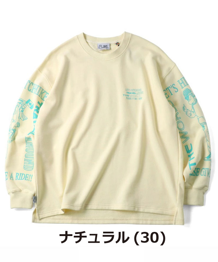gym master ジムマスター 10.3oz HITCH HIKE スウェットビッグTEE G621781 メンズ レディース スウェット トレーナー | gym master | 04