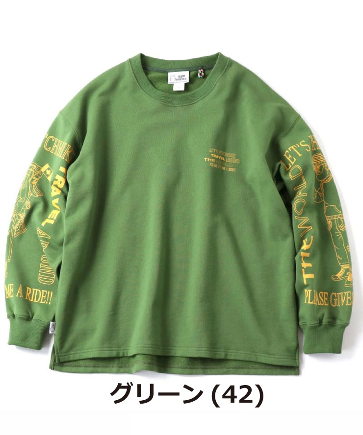 gym master ジムマスター 10.3oz HITCH HIKE スウェットビッグTEE G621781 メンズ レディース スウェット トレーナー | gym master | 05