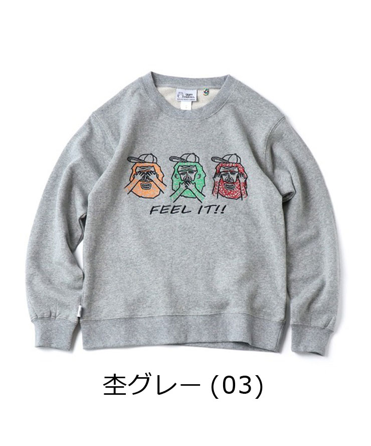gym master ジムマスター 10.3oz FEEL IT! 刺繍スウェットシャツ G621786 メンズ レディース スウェット トレーナー | gym master | 01