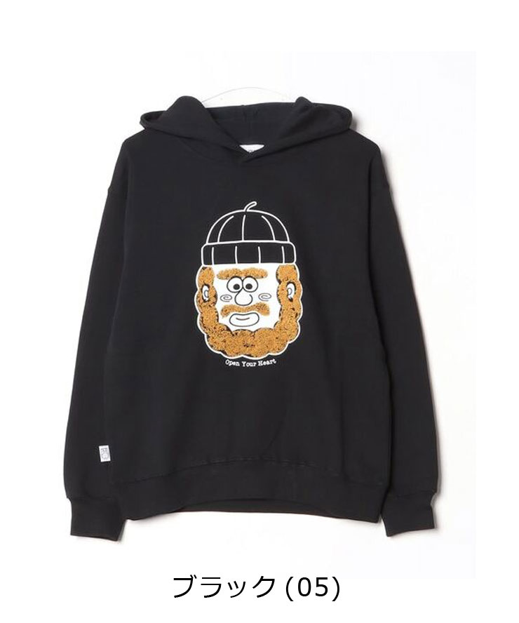 gym master ジムマスター 10.3oz open your heart スウェットプルパーカー G621789 綿100% フード フーディー | gym master | 02