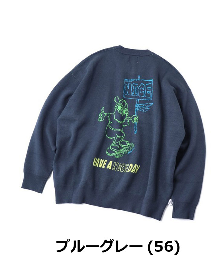 gym master ジムマスター ジャガードニットNICE クルーネック G621795 メンズ 大きいサイズ レディース ニット セーター | gym master | 03