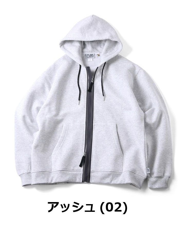 gym master ジムマスター 12oz ヘビー裏起毛スウェットトダブルジップ パーカー G633700 メンズ レディース パーカ スウェット | gym master | 01