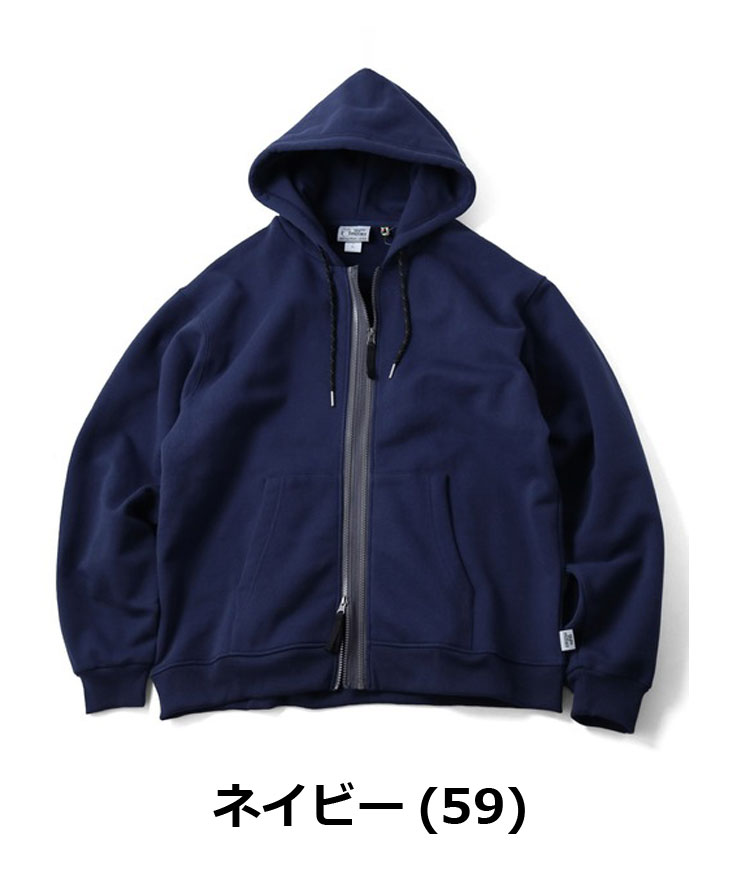 gym master ジムマスター 12oz ヘビー裏起毛スウェットトダブルジップ パーカー G633700 メンズ レディース パーカ スウェット | gym master | 04