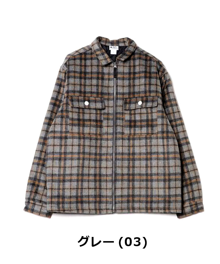 gym master ジムマスター ヘビーチェックネル中ワタジップジャケット  G633715 メンズ レディース ジャケット カバーオール 秋 冬 秋冬 | gym master | 01