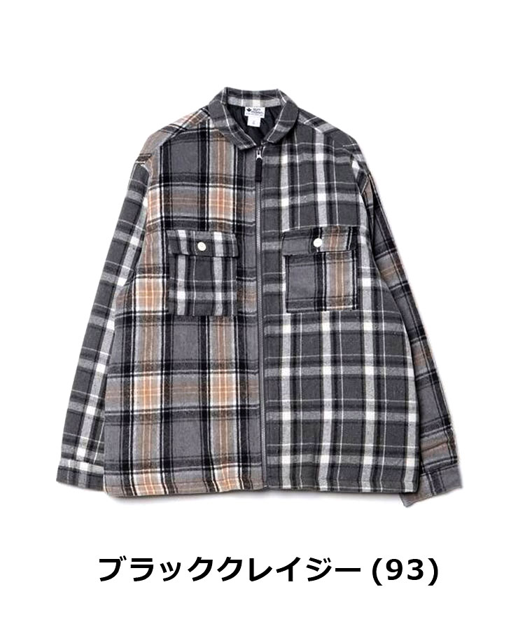 gym master ジムマスター ヘビーチェックネル中ワタジップジャケット  G633715 メンズ レディース ジャケット カバーオール 秋 冬 秋冬 | gym master | 03