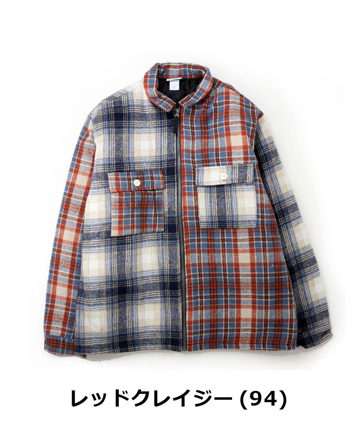 gym master ジムマスター ヘビーチェックネル中ワタジップジャケット  G633715 メンズ レディース ジャケット カバーオール 秋 冬 秋冬 | gym master | 04