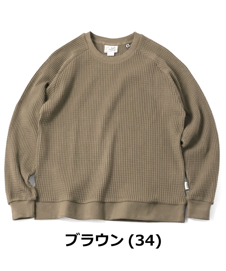 gym master ジムマスター 12oz ヘビーワッフルクルーネック メンズ レディース G633721 ロンT カットソー トップス サーマル | gym master | 07
