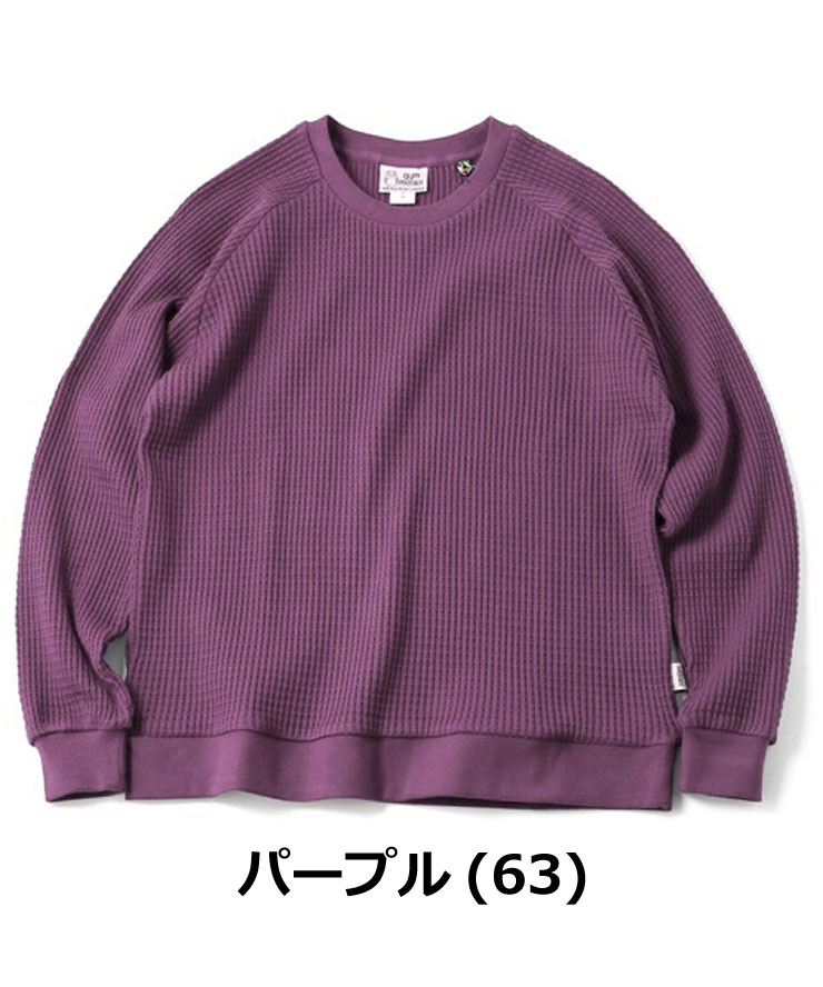 gym master ジムマスター 12oz ヘビーワッフルクルーネック メンズ レディース G633721 ロンT カットソー トップス サーマル | gym master | 08