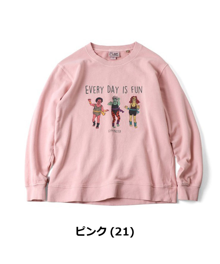 gym master ジムマスター 9.4oz ピグメント エアロビクス スウェットシャツ メンズ G633738 メンズ レディース スウェット トレーナー 秋 冬 秋冬 | gym master | 02